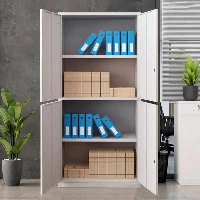 钢制办公铁皮文件柜拆装资料柜加厚财务凭证收纳柜档案储物柜移动