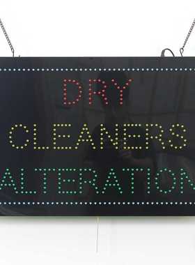 洗衣店LED广告牌 LED DRY CLEANERS ALTERATION sign 60x40cm