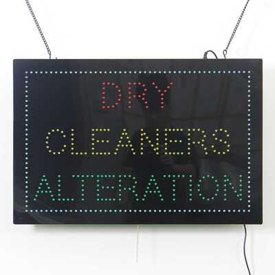 洗衣店LED广告牌 LED DRY CLEANERS ALTERATION sign 60x40cm