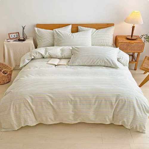 秋冬加厚全棉磨毛四件套纯棉原棉被套保暖床单床笠款床上用品套件