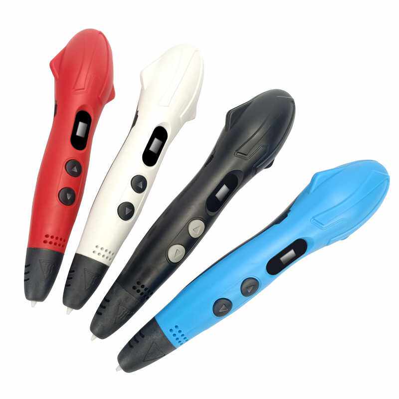 高配套装工厂直供新款战机3D打印笔立体绘画笔18色每色3米跨境专