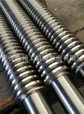 济宁厂家加工机床丝杆梯形方牙锯齿圆弧三角螺纹精密Tr20Tr30Tr40