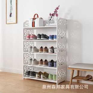 欧式鞋架镂空雕花鞋架 浴室房门口鞋柜北屿简易鞋架组装