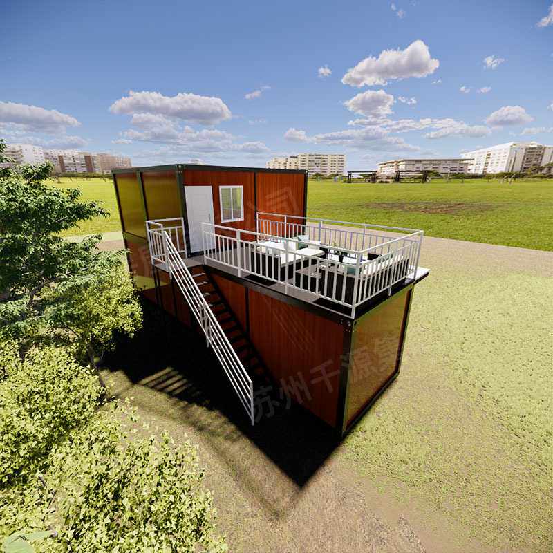 木纹集装箱房户外网红集装箱移动别墅住人可装修集装箱移动活动房