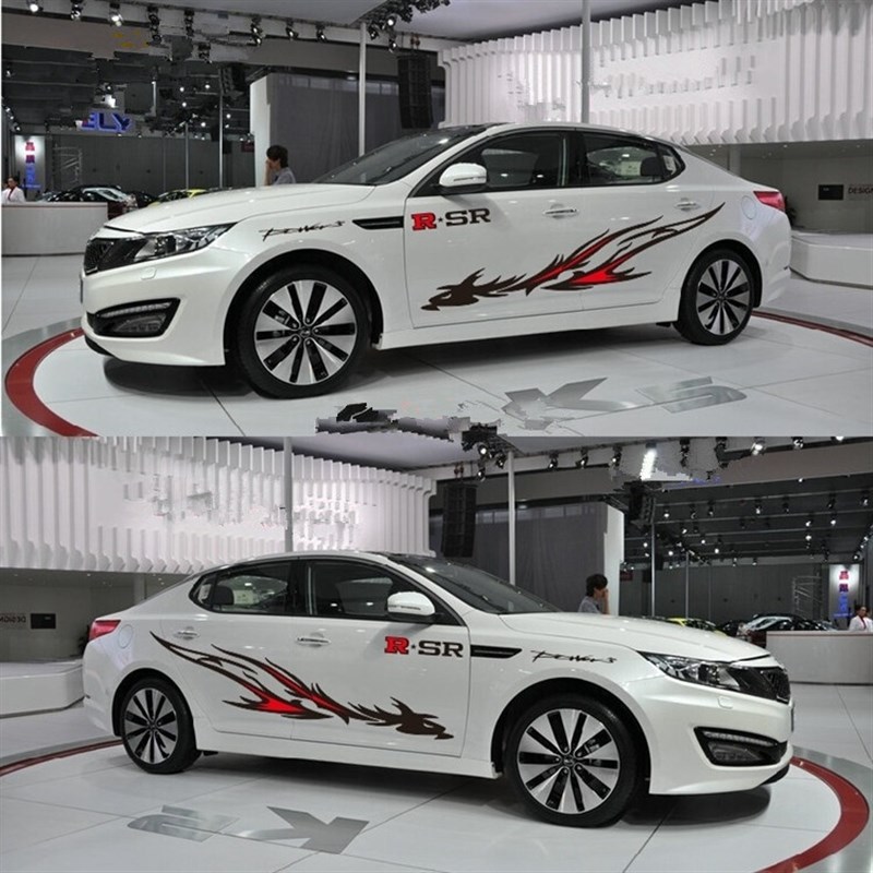 汽车贴纸车身贴花改装车贴划痕遮挡车门拉花装饰贴画个性创意腰线