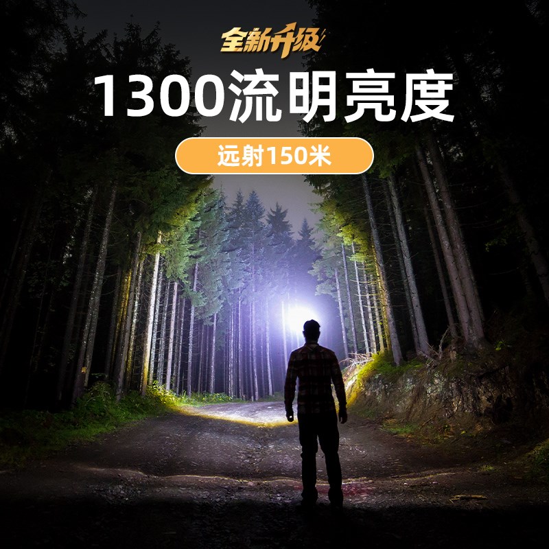 猫司令 夜钓头灯感应充电超长续航100小时钓鱼新款头戴式红光