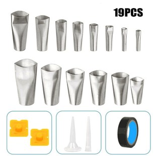 19件套美缝工具不锈钢填缝C喷嘴涂抹器水接头密封胶修整