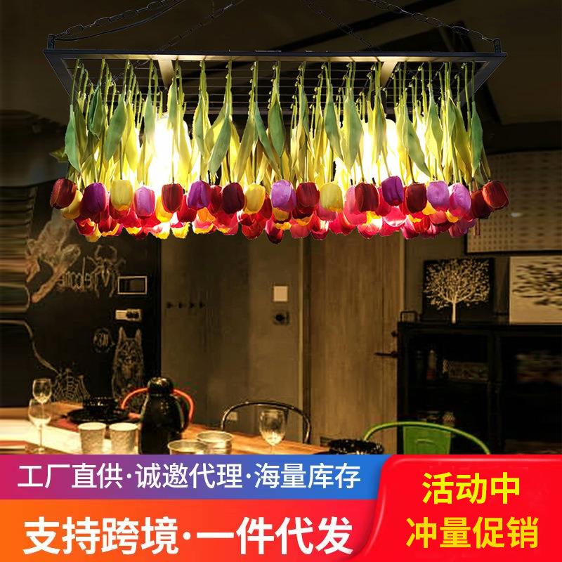 音乐餐吧酒吧灯咖啡厅休闲吧绿植吊灯酒馆卡座吧台工业风绿植灯