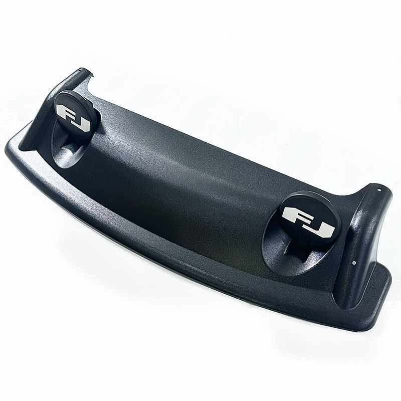 适用于丰田FJ酷路泽行李架前御风罩带灯改装车顶扰流板装饰御风板