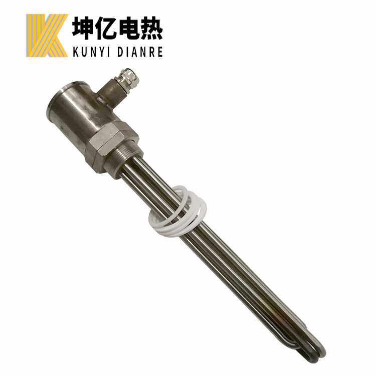 法兰式电加热管 工业水罐水箱不锈钢加热管  快接头螺纹加热管