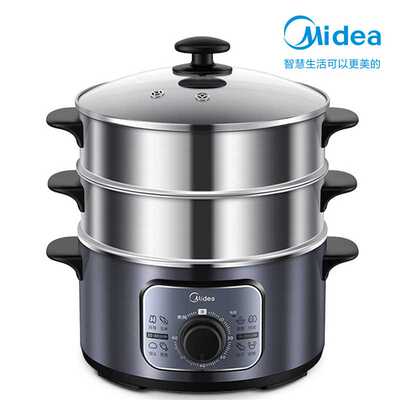 电蒸锅MZ-ZG26Easy401不锈钢三层大容量电蒸笼电蒸锅