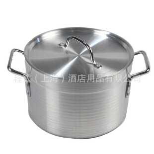 五谷薄款铝制双耳汤锅中锅汤桶炖汤锅 酒店餐厅 铝桶
