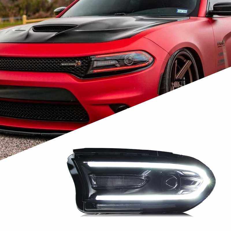 适用于道奇战马大灯总成challenger改装LED日行灯双光透镜氙气灯,电子元器件市场,其它元器件,淘宝优惠券,粉丝福利购,淘宝优惠卷