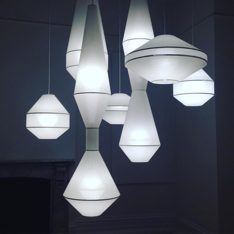 日式侘寂风挑空民宿公寓客厅卧室餐厅灯设计师装饰loft楼梯长吊灯