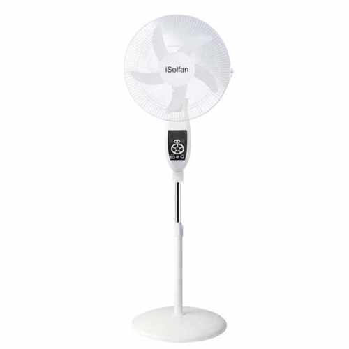 iSolfan 16 Inch Solar Fan 12V AC DC Remote Control Fan