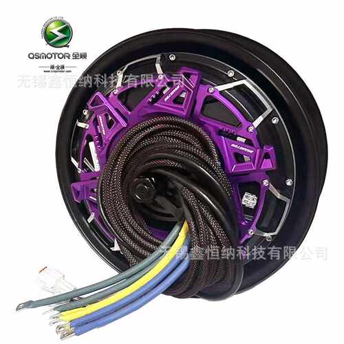 12寸V6风驰8000WP瓦片QSMOTOR全顺电机瓦片48-96V电动车电摩电机