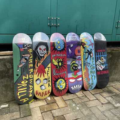 BAKER 滑板板面专业滑板8.0 8.25 成人儿童初学者四轮滑板车跨境