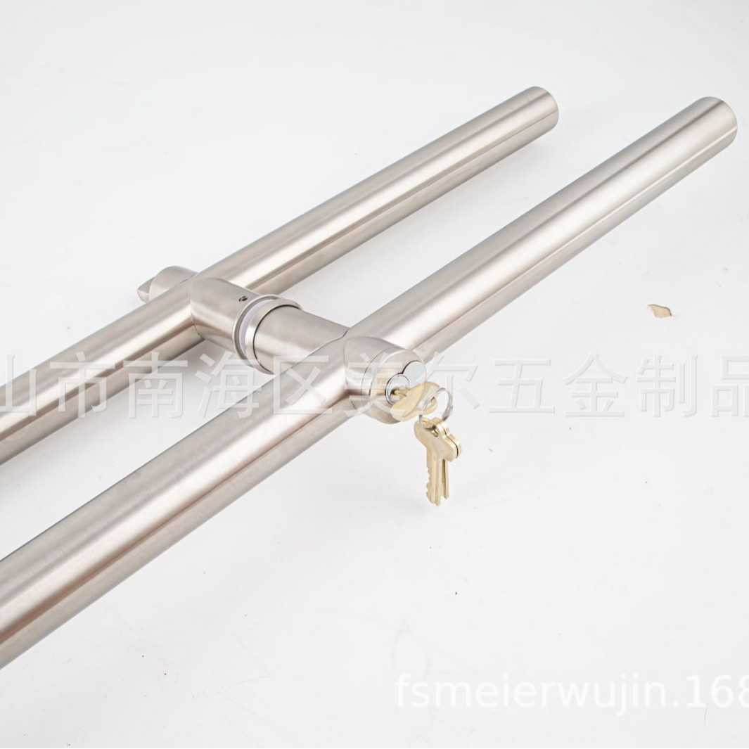 拉手锁 带锁大拉手 不锈钢拉手锁