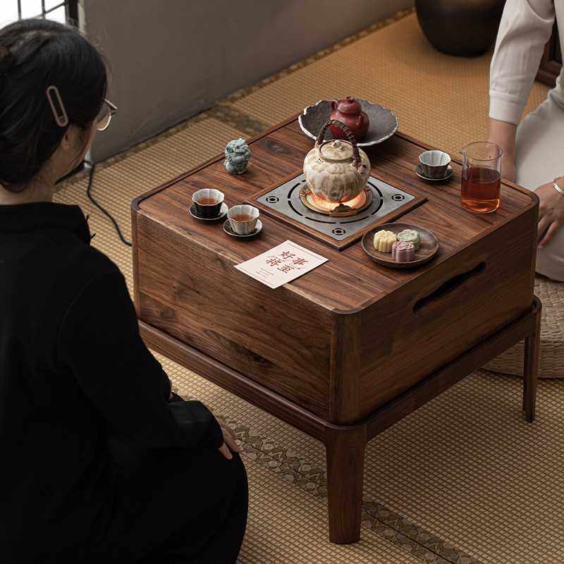 胡桃木实木围炉炭烤煮茶茶桌中式复古茶道榻榻米烧水茶炉火钵碳炉,玩具/童车/益智/积木/模型,垂直悬浮玩具,淘宝优惠券,粉丝福利购,淘宝优惠卷