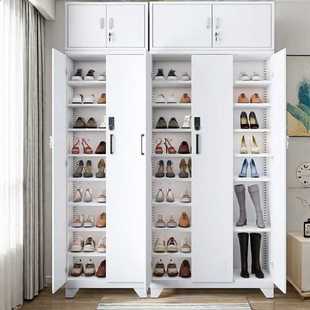 推拉门阳台鞋柜防嗮家用大容量多层移门户外带密码锁储物柜子