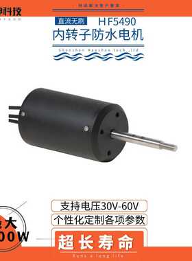 电动船推进器无刷电机5490水上设备无人船动力4KW冲浪板防水马达