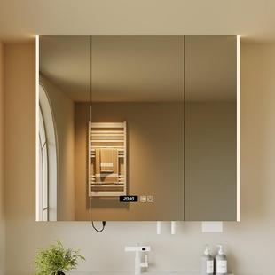 到顶加高浴室镜柜单独智能带灯除雾美妆镜子卫生间洗漱台梳妆镜