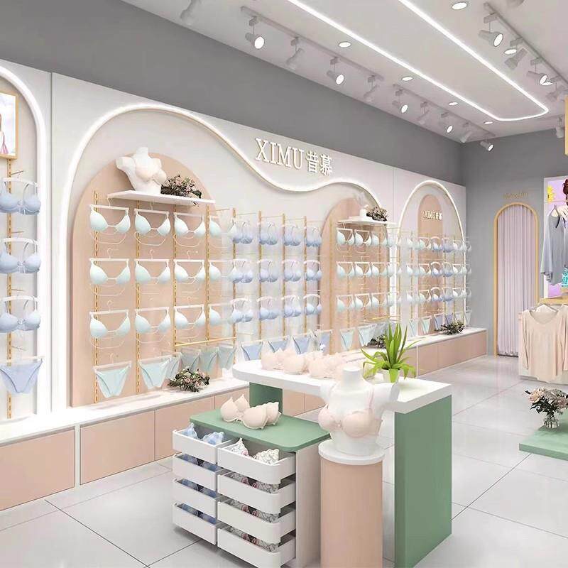 需定制内衣店展示柜袜子货柜睡衣家居服陈列柜文胸货架内裤中岛免