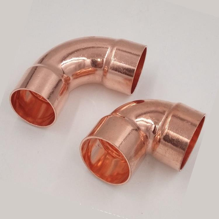 中央空调铜管直通直角弯头三通19/22/25/28/41毫米管径焊接配件