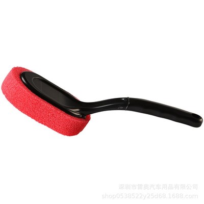 台湾款多功能轮胎上光蜡刷超w耐海绵不渗透轮毂打蜡上油刷洗美工