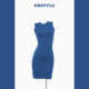 Basic基础款 小圆领无袖 性感套头紧身包臀纯色连衣裙显身材短裙夏