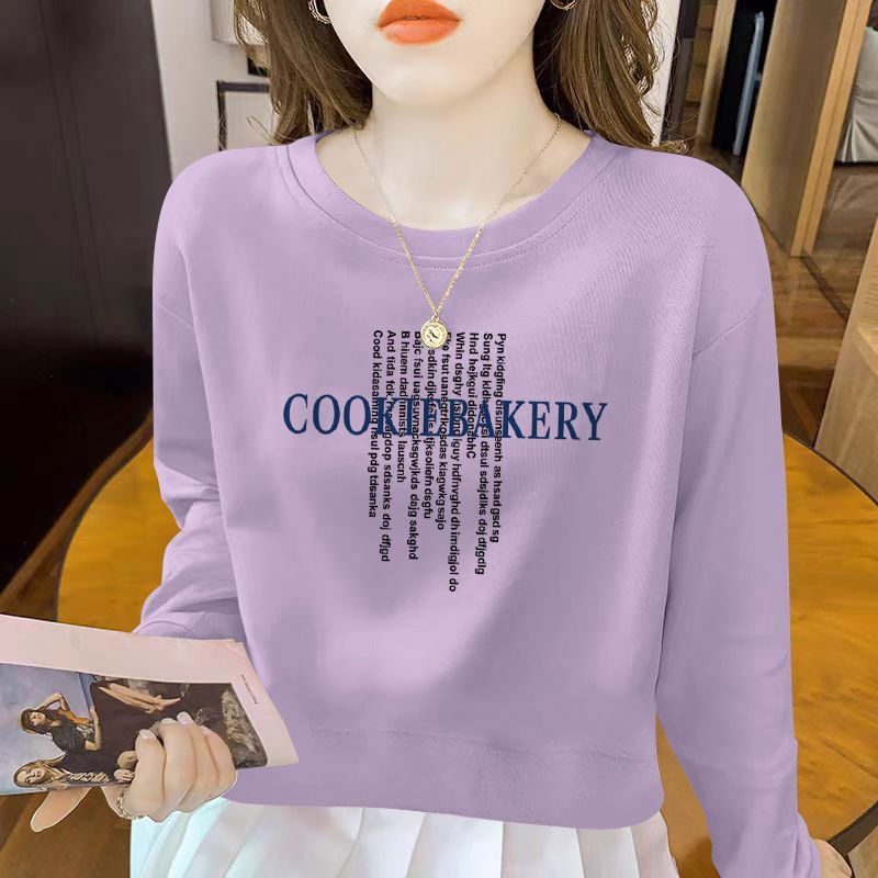 纯棉短款高腰卫衣女时尚韩版洋气