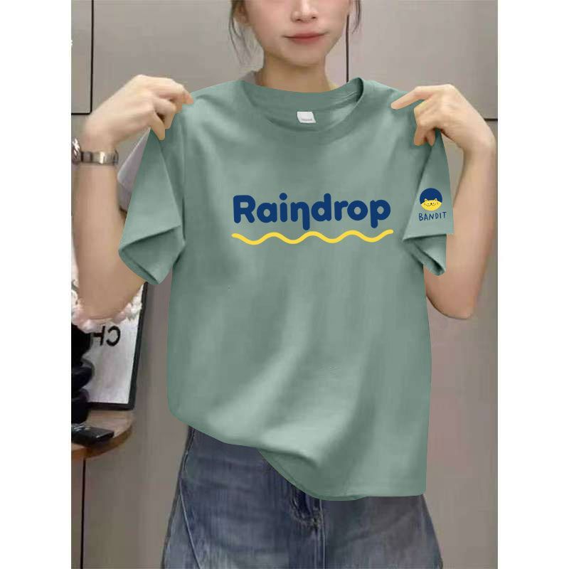 夏季纯棉薄款短袖圆领T恤