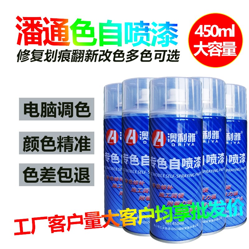 潘通色卡自喷漆PANTONE423灰色冷灰暖灰防锈油漆专用面漆手摇喷漆