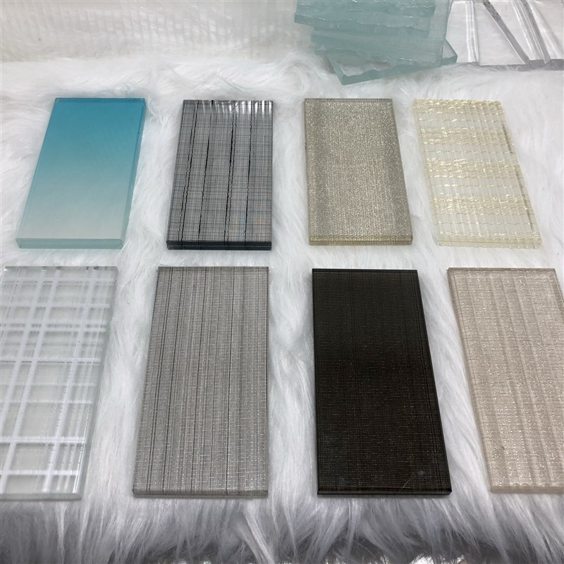 金属夹丝玻璃夹娟艺术玄关屏风隔断定制酒店工程淋浴房客厅推拉门