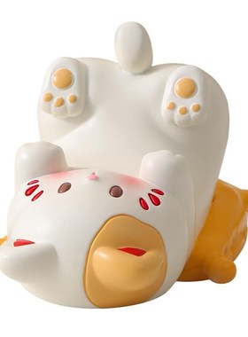 创意卡通招财猫手机支架懒人追剧桌面装饰摆件送闺蜜礼物