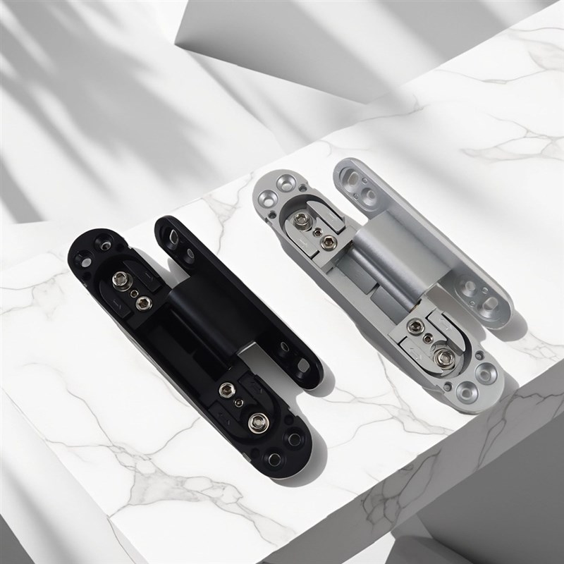 门框单面免开槽恻隐重型三维隐形合页外开内开木门折叠门暗藏铰链