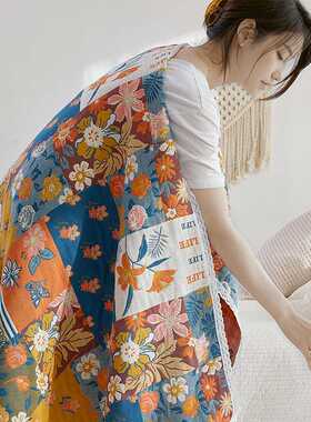 90x180cm纯棉纱布大浴巾女吸水速干高级家用大人男全棉可穿裹巾