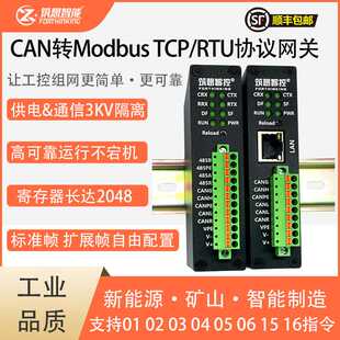 工业CAN转以太网RS485转CANopen通讯模块Modbus TCP RTU协议网关