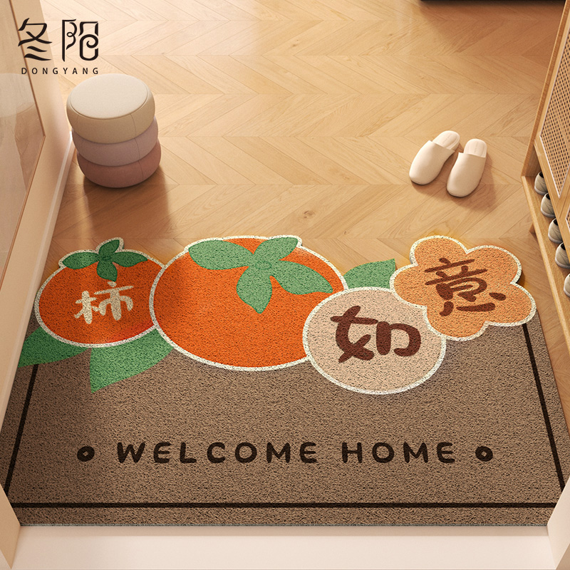 丝圈入户门地垫进门门口脚垫2024新款玄关门垫防T滑除尘可裁剪地