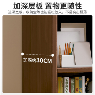 实木书架置物架落地简易柜子靠z墙客厅多层储物柜学生收纳家用书