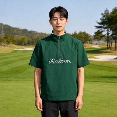 透气高尔夫polo衫malbon