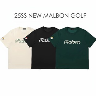 高尔夫男女同款 美式 烫印花T恤百搭速干吸汗透气 夏季 25ss韩国新款
