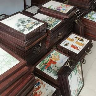 饰画 饰客厅玄关挂画装 特价 清仓处理一批景德镇陶瓷画中国风古风装