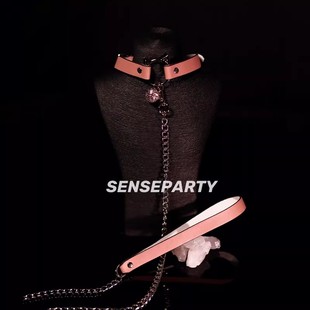 感官派对 「命令」小猫项圈铃铛皮革puppy牵引绳小众设计项链