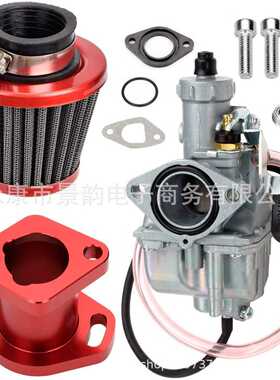 卡丁车212cc GX200 6.5hp CT200U KT196进气管空滤VM22化油器套件