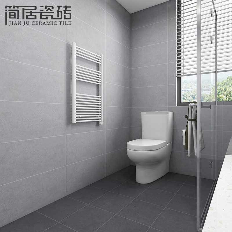 北欧风浅灰色仿古瓷砖 客厅厨房卫生间洗手间防滑耐磨地砖墙砖600