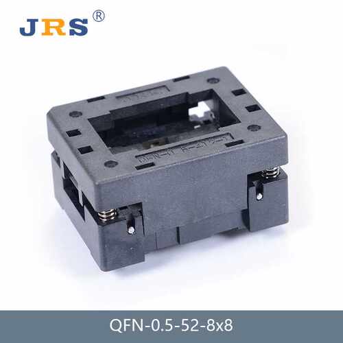 JRS QFN52 0.5mm 测试座 烧录座 老化座 IC socket 编程座 8*8mm