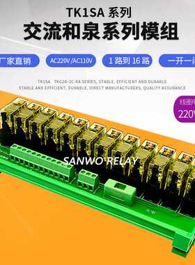12路IDEC和泉小型电磁中间继电器模块RJ1S-CL-A220 SANWO RELAY