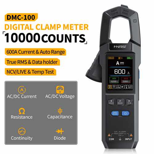 FNIRSI DMC-100 Digital Clamp Meter Multimeter 钳形表万用表