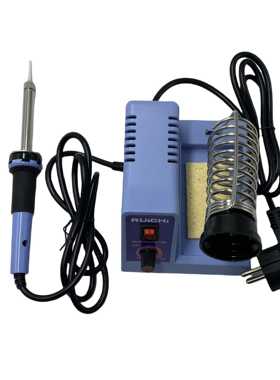 简易调温焊台电烙铁支架锡焊CE 圆插扁插欧规美规110V出口40W
